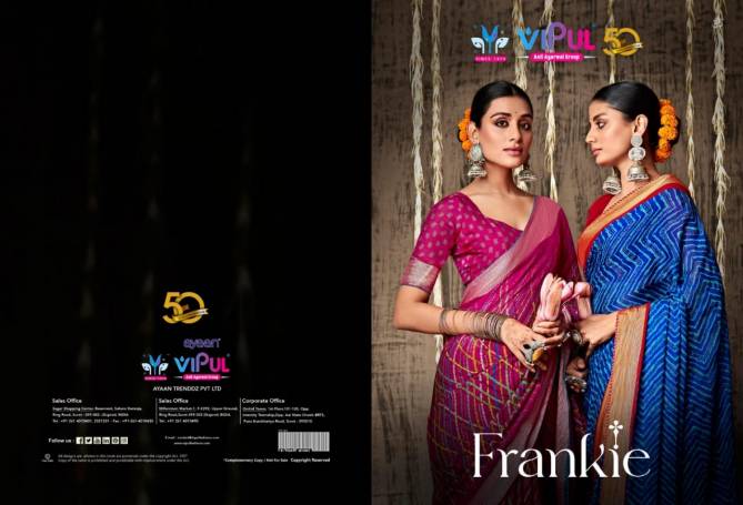 Frankie By Vipul  66204-66215 Printed Sarees Catalog